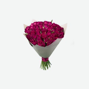 Букет цветов из 45 красных роз Кения 40см