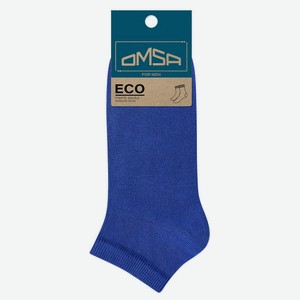 Носки мужские Omsa ECO Colors укороченные ULTRAMARINO, размер 39-41