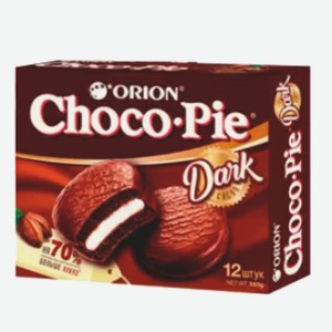 Печенье «Choco-Pie» Dark, г.Москва, «Орион», 360 г