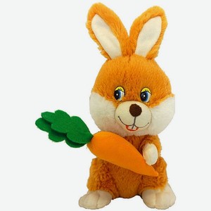 Мягкая игрушка Зайка с Морковкой, Озвученный, 20 См арт.mp-hh-r8994e