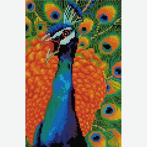 Алмазная мозаика 20х30 см квадратные стразы Величественная птица UD177