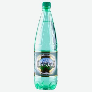 Вода минеральная Нарзан газированная, 1 л, пластиковая бутылка