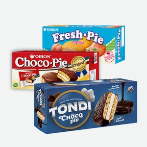 Печенье  Орион / Тонди , Чоко Пай, в ассортименте 180г