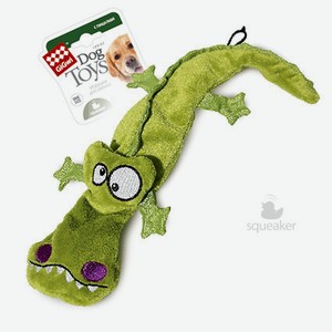 GiGwi игрушка  Крокодил  с пищалками, ткань/пластик (89 г)