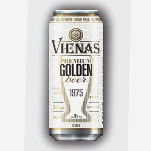 Пиво  Виенас , голден лагер 5%, премиум лагер 5,8%, 0,568 л
