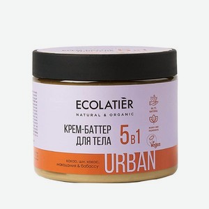 Крем-баттер для тела Ecolatier Urban 5 в 1 какао ши кокос макадамия бабассу 380 мл