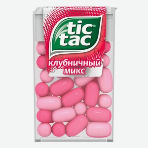 Драже 16 г Tic-Tac со вкусом Клубничный Микс п/уп