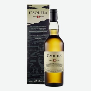 Виски шотландский Caol Ila 12 лет в подарочной упаковке, 0.75л Великобритания