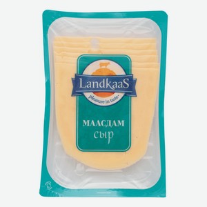 Сыр полутвердый Landkaas Маасдам 45%, 150 г, нарезка