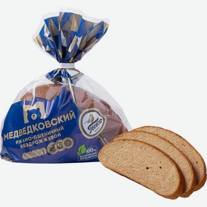Хлеб Пеко Медведковский ржано-пшеничный часть изделия нарезка 300г