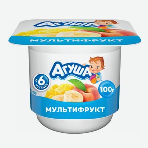 Творог детский фруктовый Агуша Мультифрукт 3.9% 100г с 6 месяцев
