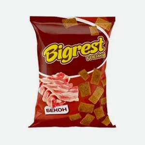 Гренки  Bigrest  со вкусом бекона 80г