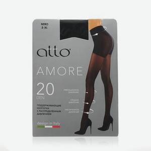 Женские поддерживающие колготки Atto Amore 20den Nero 5 размер