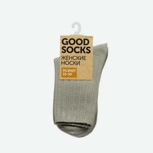 Женские однотонные носки Good Socks Лапша без резинки Кремовый р.35-39