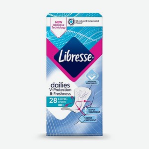 Гигиенические прокладки LIBRESSE Daily Fresh Long 28