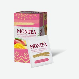 Чай MONTEA с имбирем и ароматом тропических фруктов зел. 25пак*1,8гр