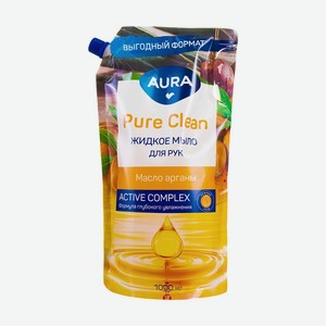 Жидкое мыло для рук  Pure Clean , AURA, 1000 мл, в ассортименте