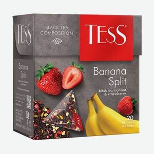 Чай чёрный  Banana Split , TESS, 20 пирамидок, 36 г