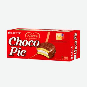 Печенье прослоенное глазированное, Choco Pie, 168 г