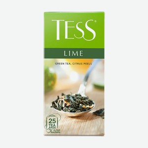Чай зелёный, TESS, лайм, 25х1,5 г