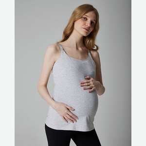 Майка для беременных и кормящих:серый:xl