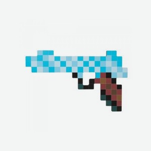 Игрушка Яигрушка Пистолет пиксельный ледяной, 25 см