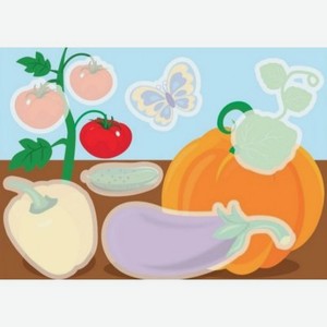 Раскраска водная ТД Стрекоза Овощи Выпуск 12, многоразовая