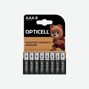 Батарейки Opticell Basic AAA, 8шт Китай