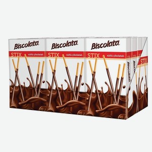 Палочки бисквитные Solen Biscolata покрытые молочным шоколадом 12 шт.