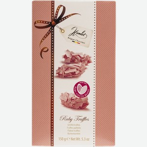 Трюфели в розовом шоколаде Гамлет хлопья руби Роял Чоколатс кор, 150 г