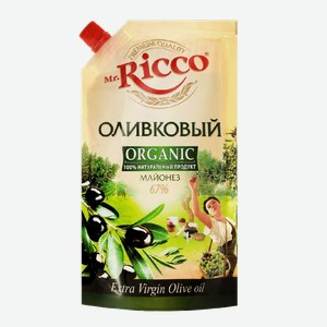 Майонез Mr.Ricco Organic 400мл оливковый