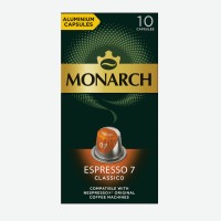 Кофе натуральный Jacobs/Monarch Espresso 7 в капсулах, 52 г х10 шт