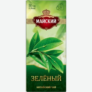 Чай зеленый Майский в пакетиках 25 шт, 50 г