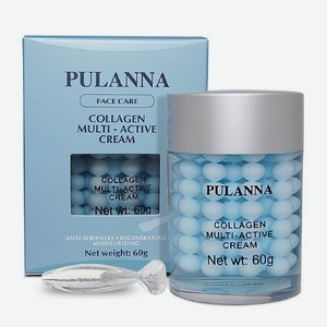Крем для лица PULANNA Антивозрастной с коллагеном эластином гиалуроновой кислотой-Collagen Multi Active Cream60г