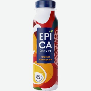 Йогурт 2,5% питьевой Эпика гранат апельсин Эрманн п/б, 260 мл