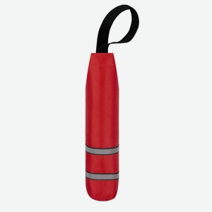 Tappi игрушка для собак тягалка-аппорт бутылка, красный, со светоотражающей полоской (73 г)