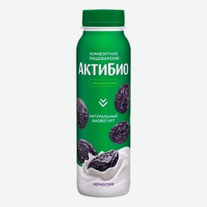 Йогурт питьевой Актибио чернослив 1,5% БЗМЖ 260 мл