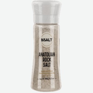 Соль каменная Бисалт анатолийская крупная Картуз Гида мельница, 180 г
