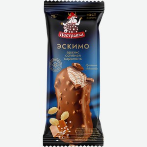 Мороженое эскимо Пестравка Арахис и соленая карамель Купинское мороженое м/у, 80 г