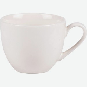 Чашка кофейная фарфоровая Ретро однотонная цвет: белый, 100 мл