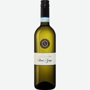 Вино La Casada Pinot Grigio белое сухое 13 % алк., Италия, 0,75 л