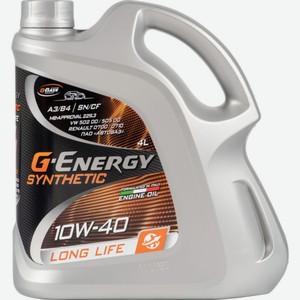 Масло моторное G-Energy Synthetic 10W-40, 4 л