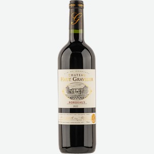 Вино красное сухое стиль №3 Мерло купаж Бордо Шато О Гравилье 2022 Шато О Гравилье с/б, 0,75 л