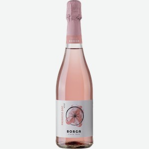 Вино игристое розовое брют Борга просекко розе милизимато Кантине Борга с/б, 0,75 л