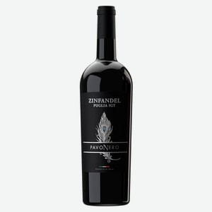 Вино Pavonero красное полусухое Италия, 0,75 л