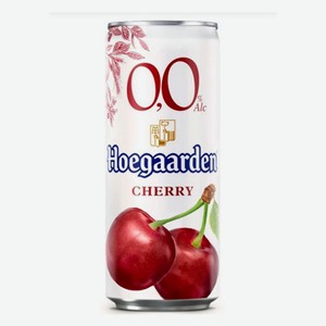 Безалкогольный пивной напиток Хугарден со Вкусом Вишни, 0,33л