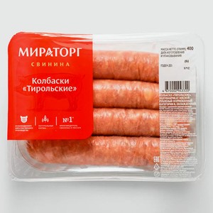 колбаски свиные  Мираторг  Тирольские 400 г