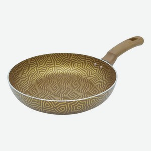 Сковорода глубокая Vari Этно коричневая с золотом 22 см