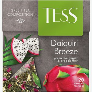 Чай зеленый Tess Daiquiri breeze в пирамидках, 20 шт.