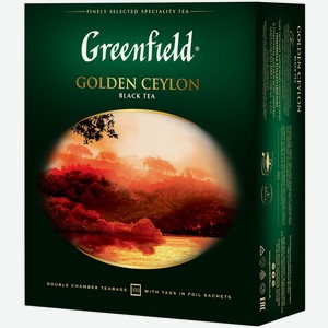 Чай черный Greenfield Golden Ceylon пакетированный 100х2г